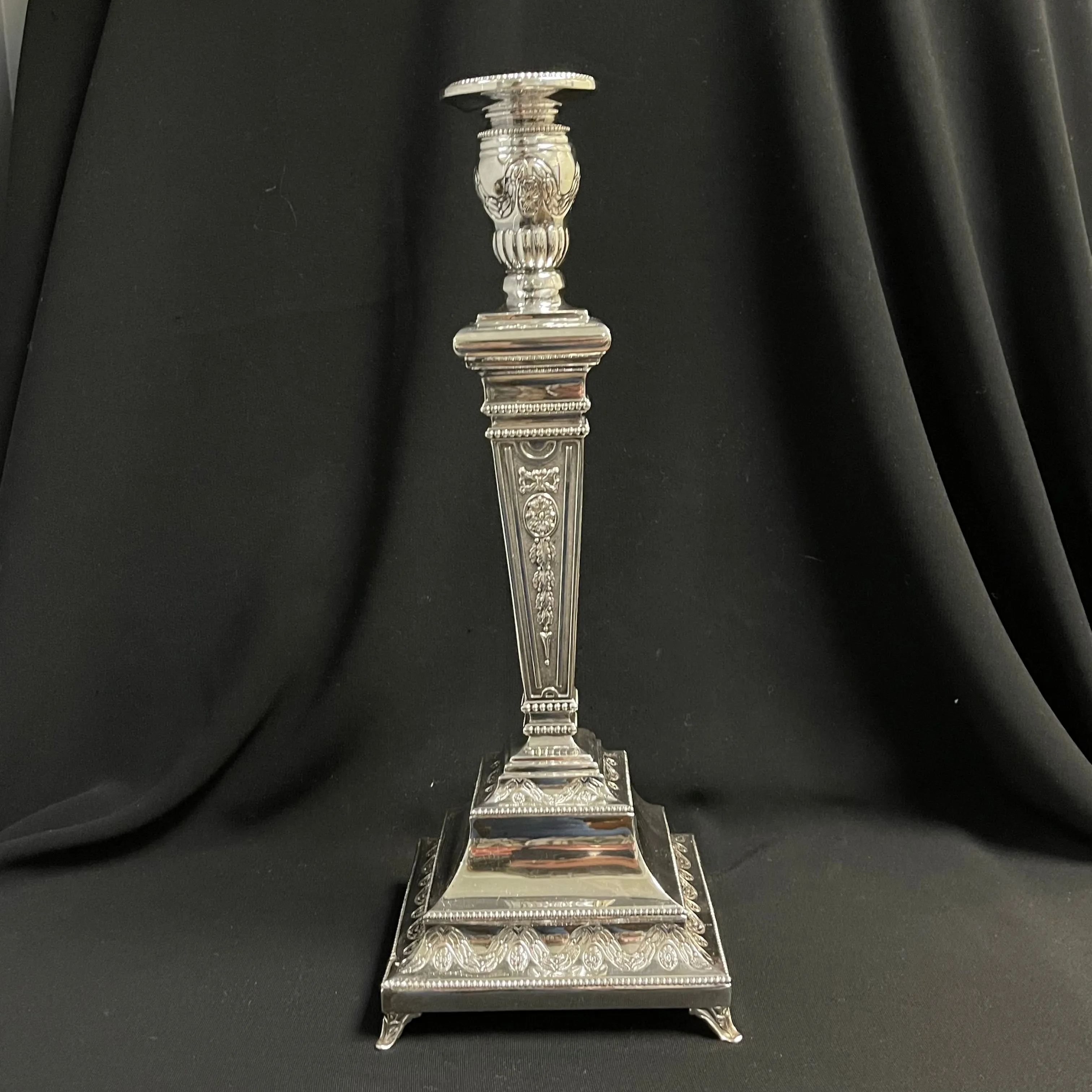 Ornate Sterling Silver Candlesticks (Set of 2)