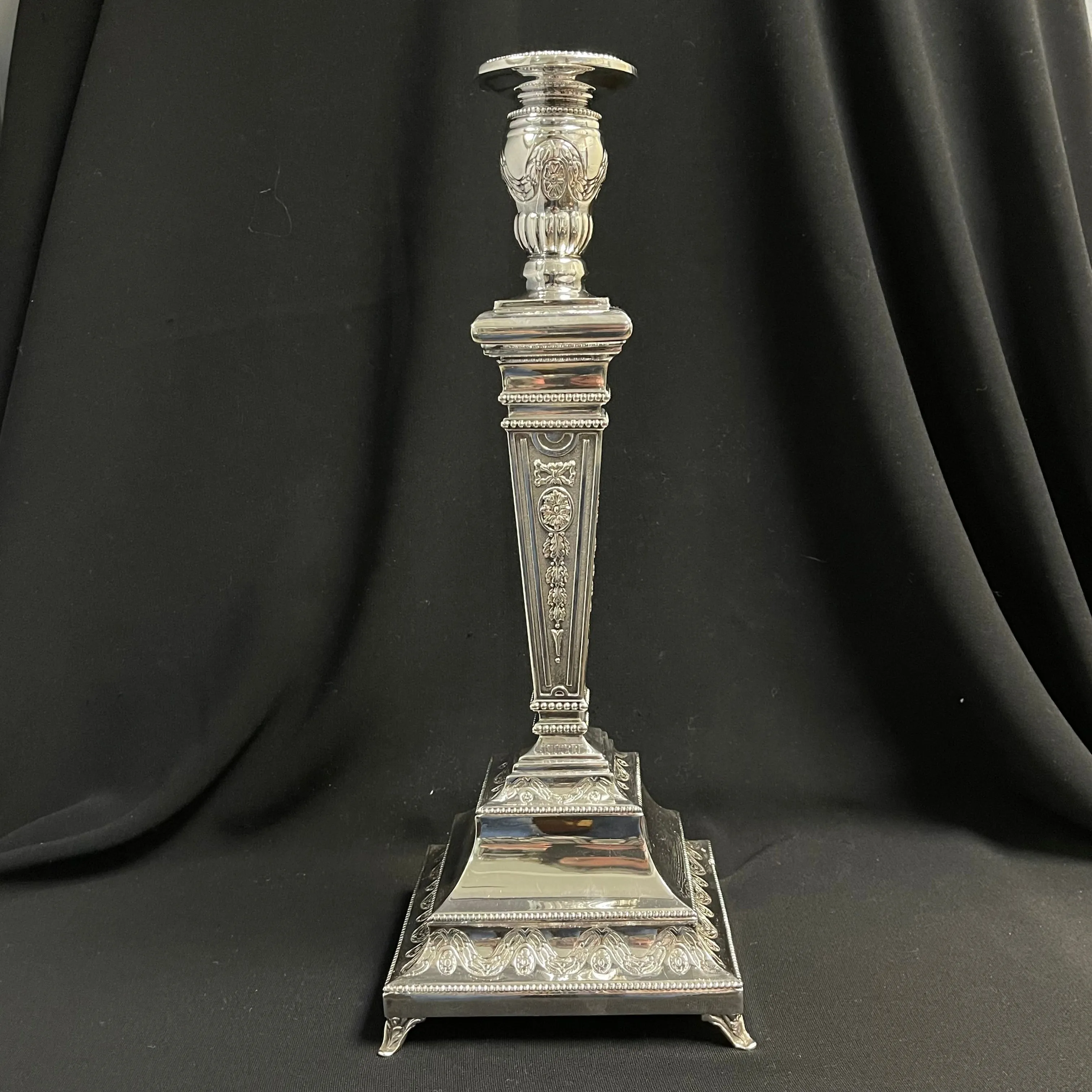 Ornate Sterling Silver Candlesticks (Set of 2)