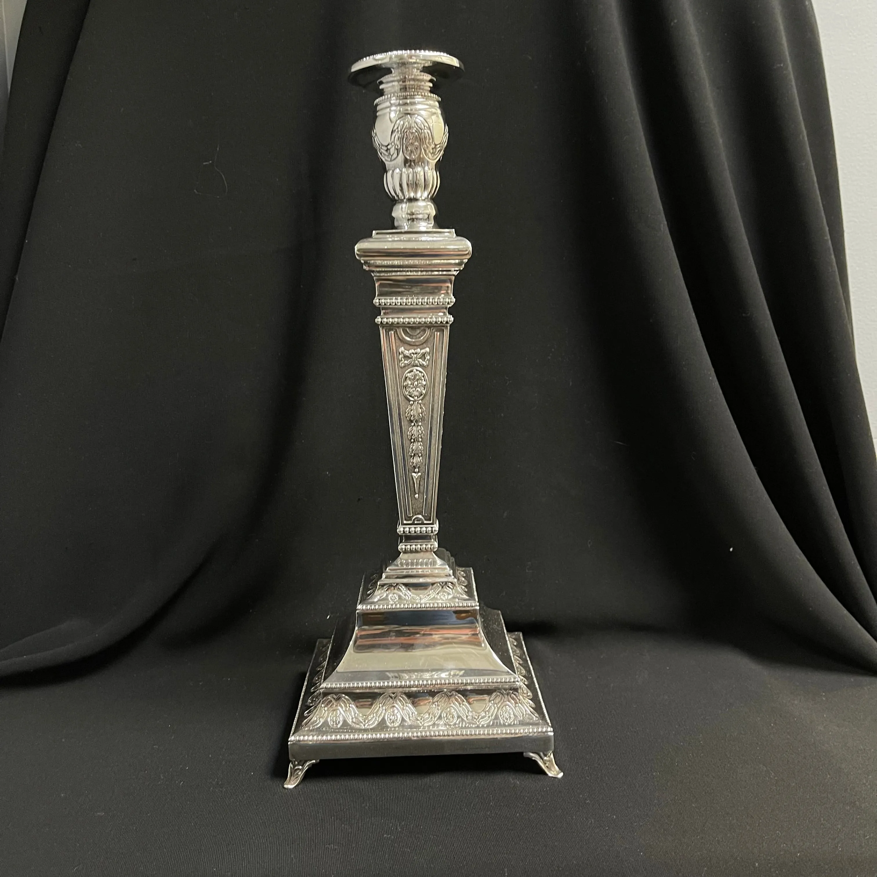 Ornate Sterling Silver Candlesticks (Set of 2)