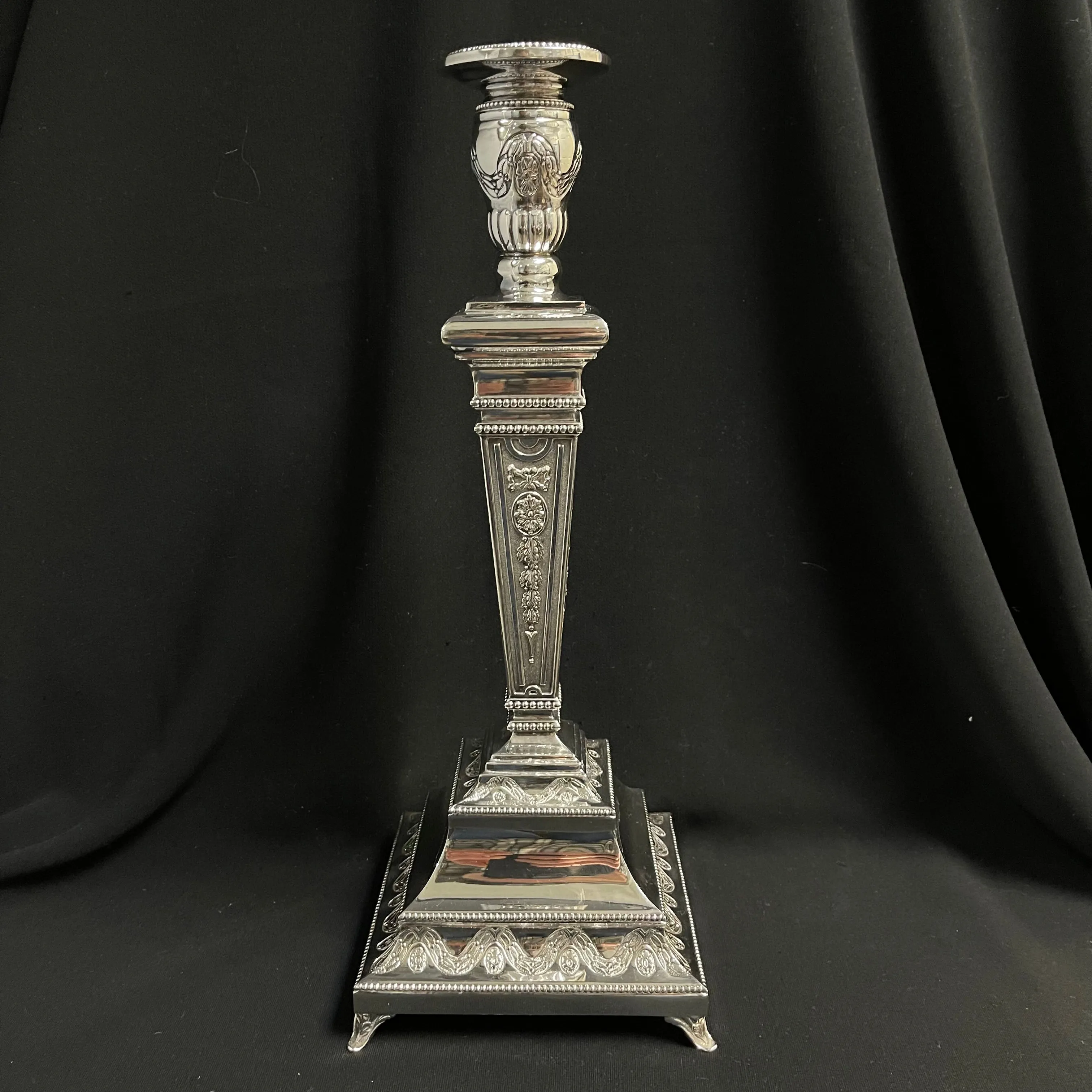 Ornate Sterling Silver Candlesticks (Set of 2)