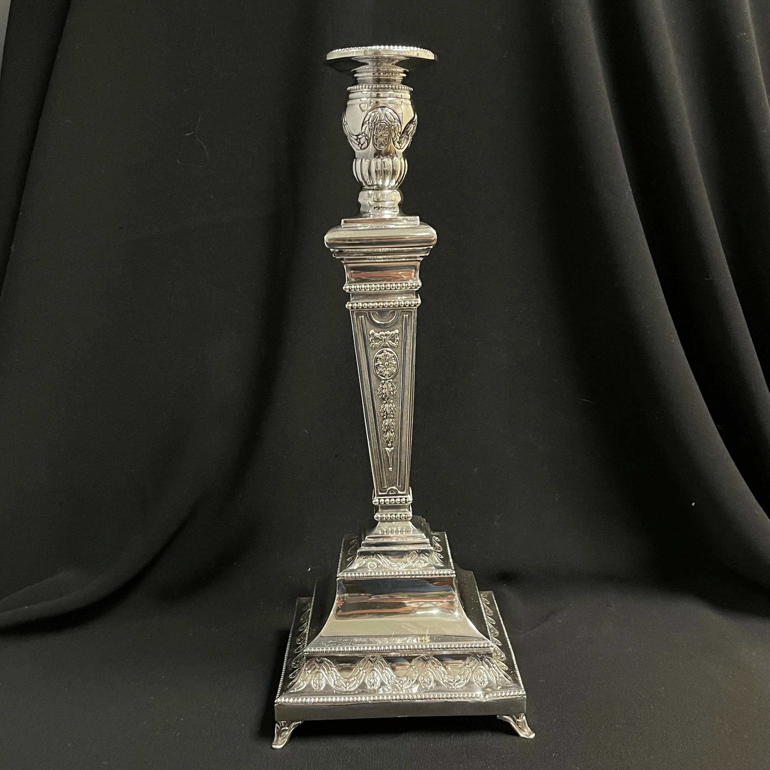 Ornate Sterling Silver Candlesticks (Set of 2)