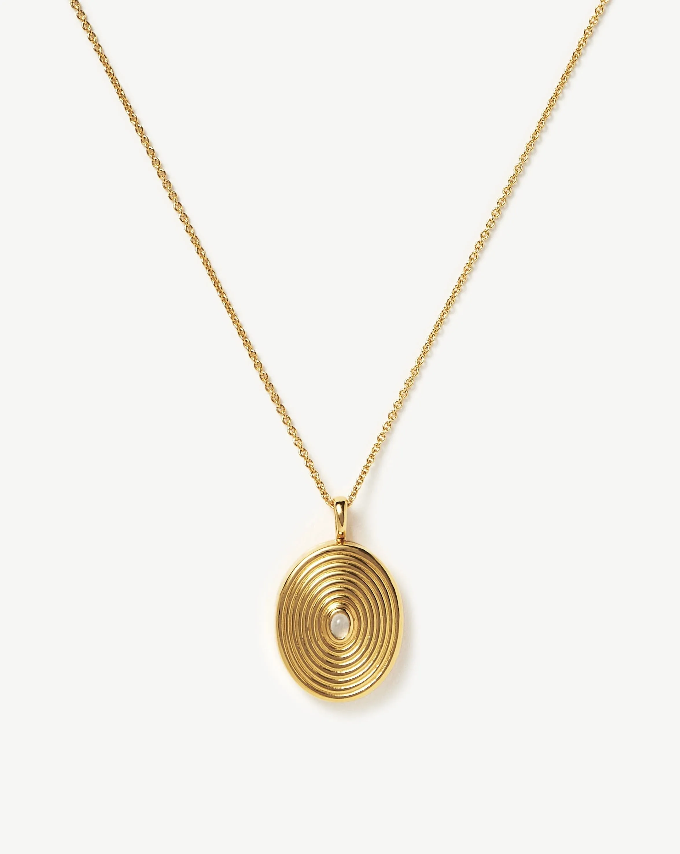 Oval Locket Pendant Necklace