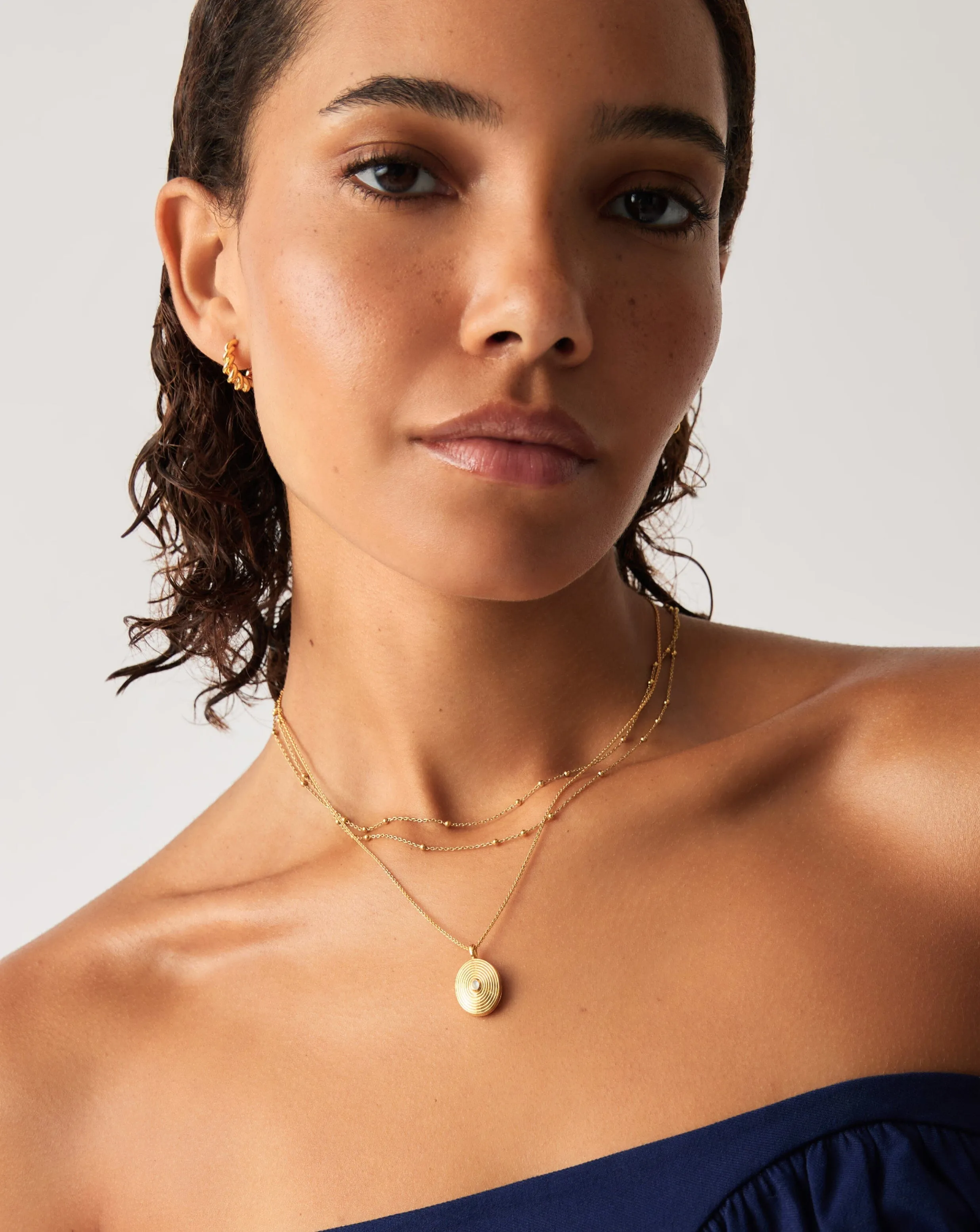 Oval Locket Pendant Necklace