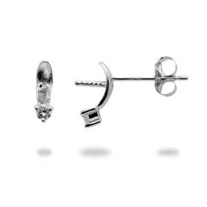 Pick A Pearl Diamond Earrings in White Gold