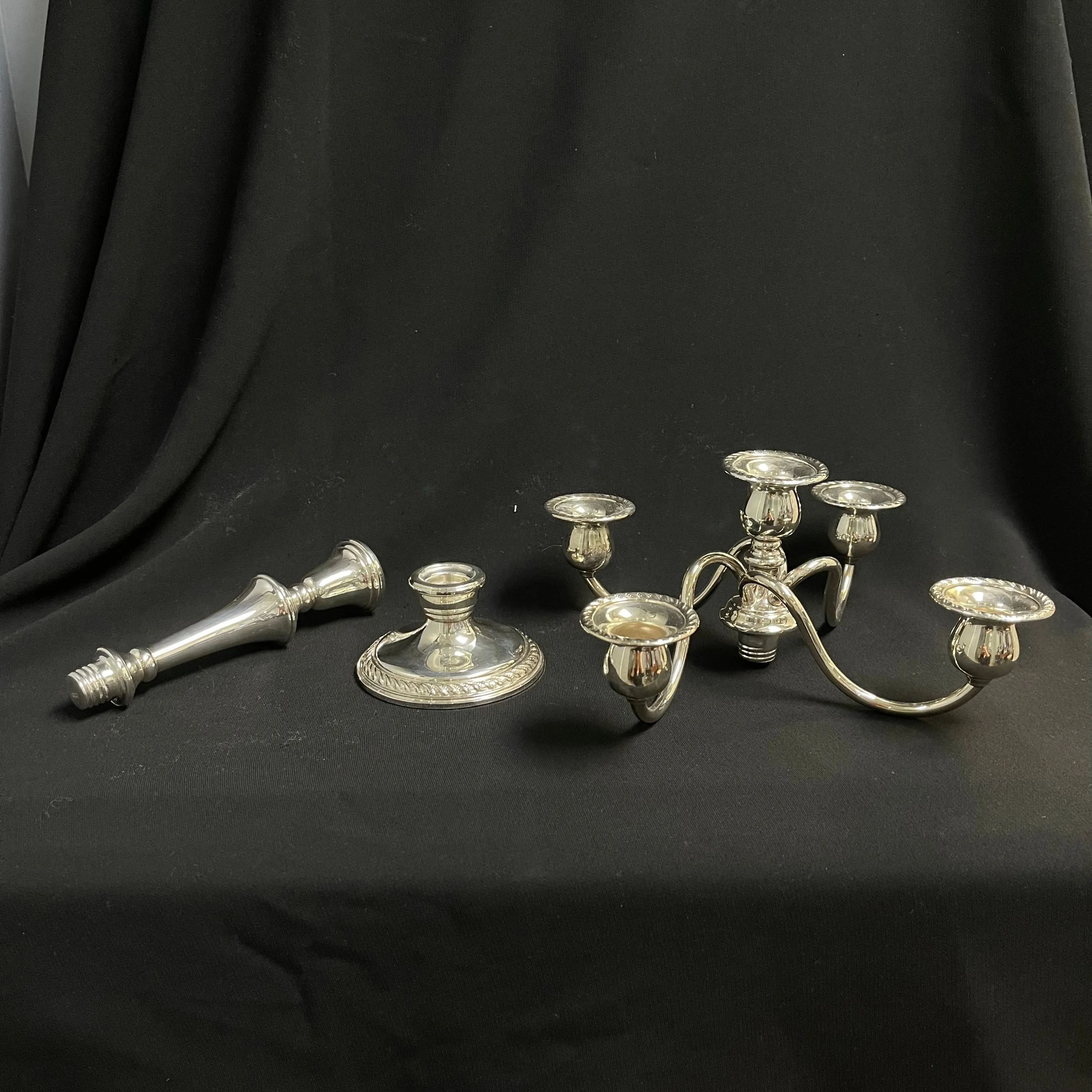 Preisner (American) Sterling Silver Candelabras (Set of 2)