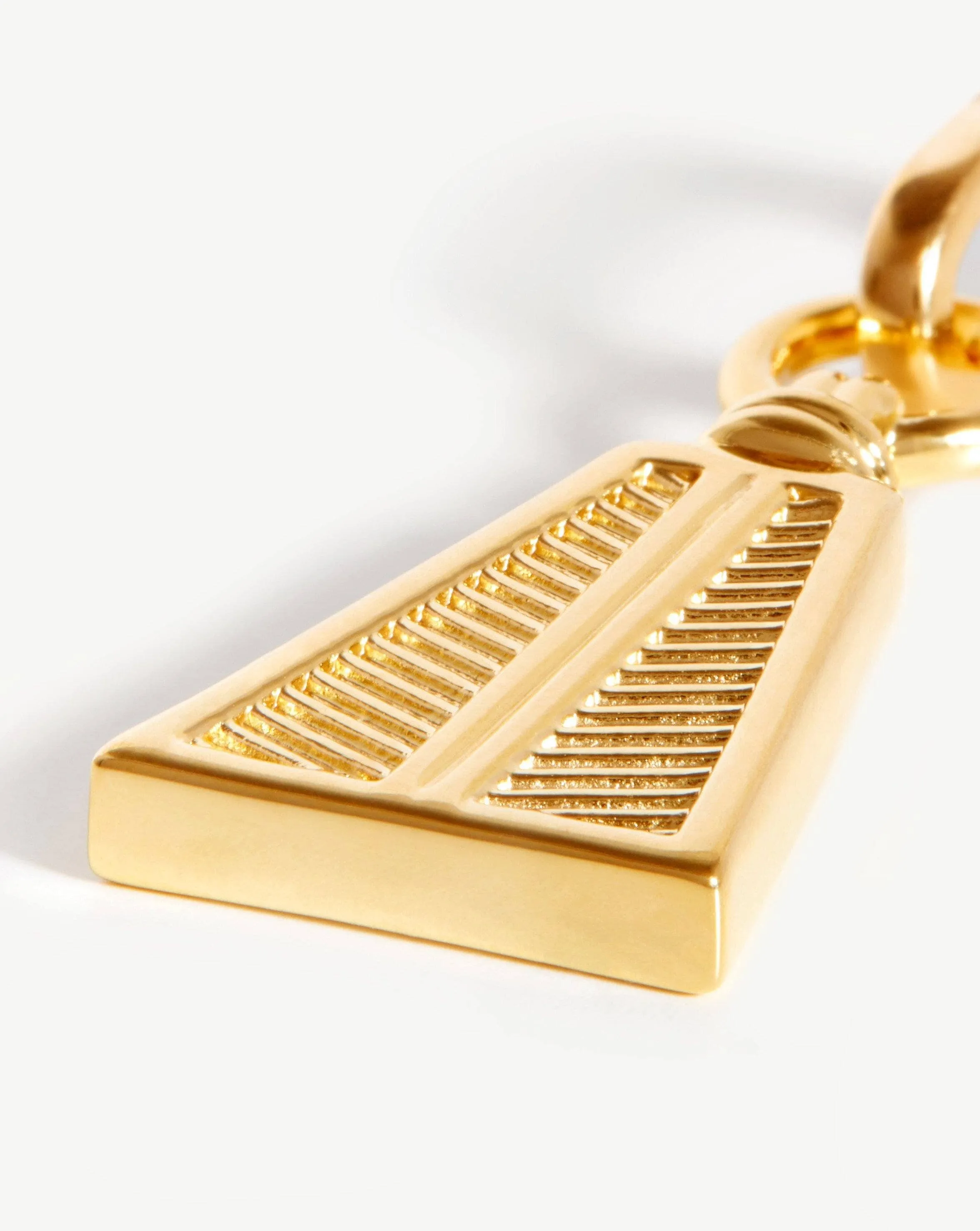 Ridge Pyramid Clip-On Pendant