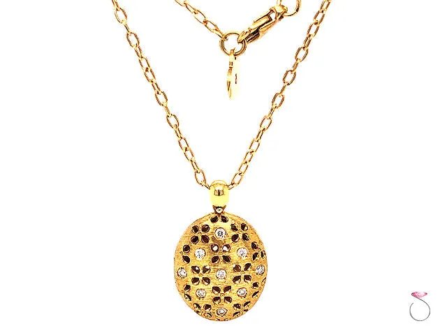 Roberto Coin Granada Diamond and Ruby Locket Pendant On Chain