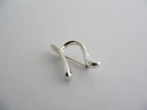 Tiffany & Co Silver Peretti Alphabet N Pin Brooch Rare Gift Love Personalized