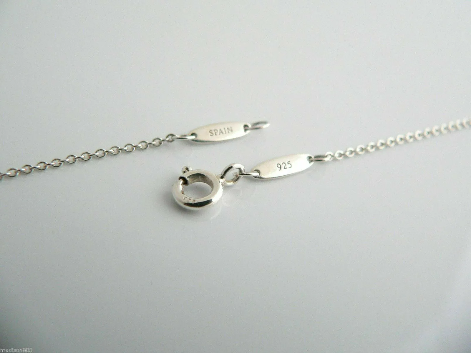 Tiffany & Co Silver Peretti Alphabet T Necklace Pendant Charm Chain Gift