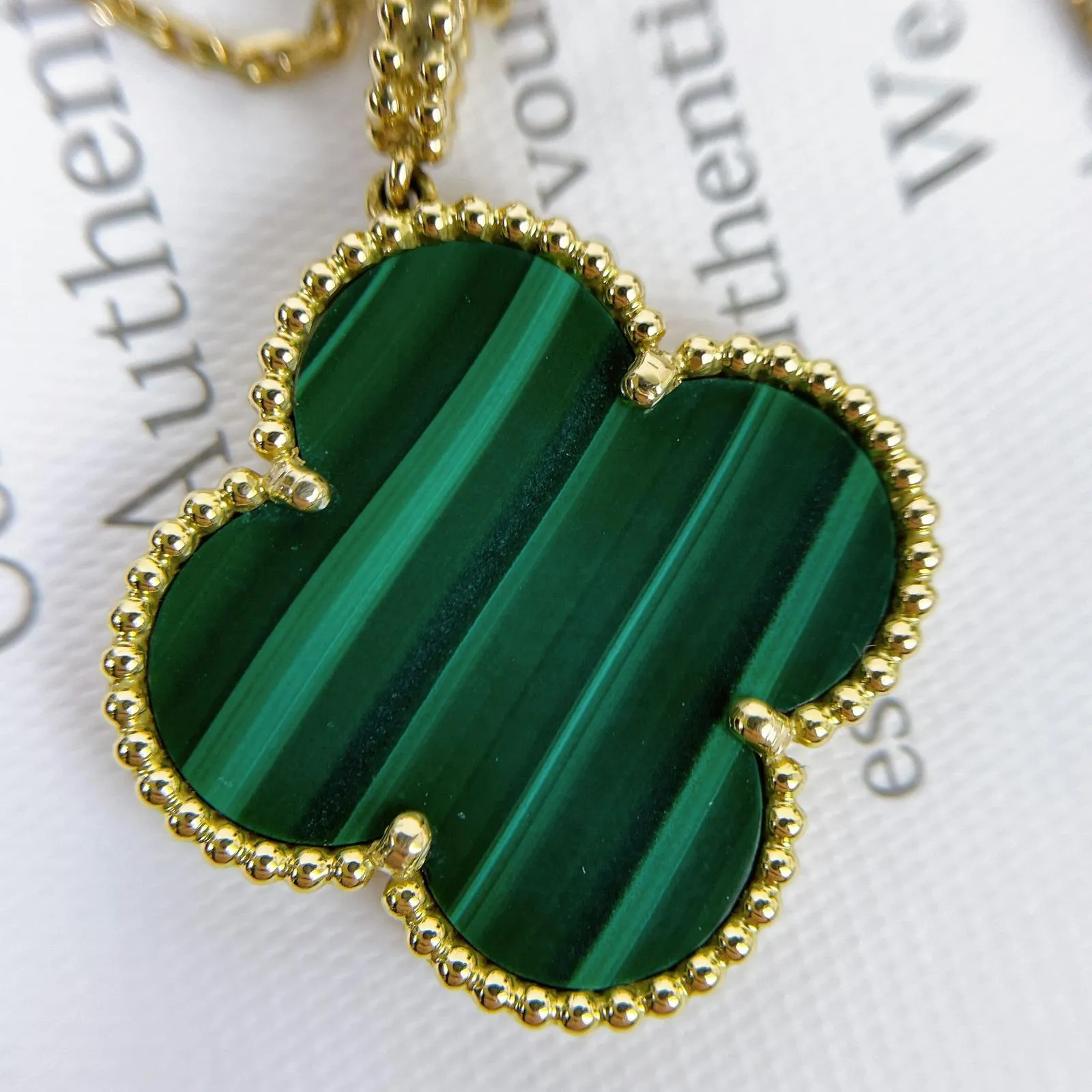 Van Cleef and Arpels Magic Alhambra 1 Motif Pendant and Necklace- Vca