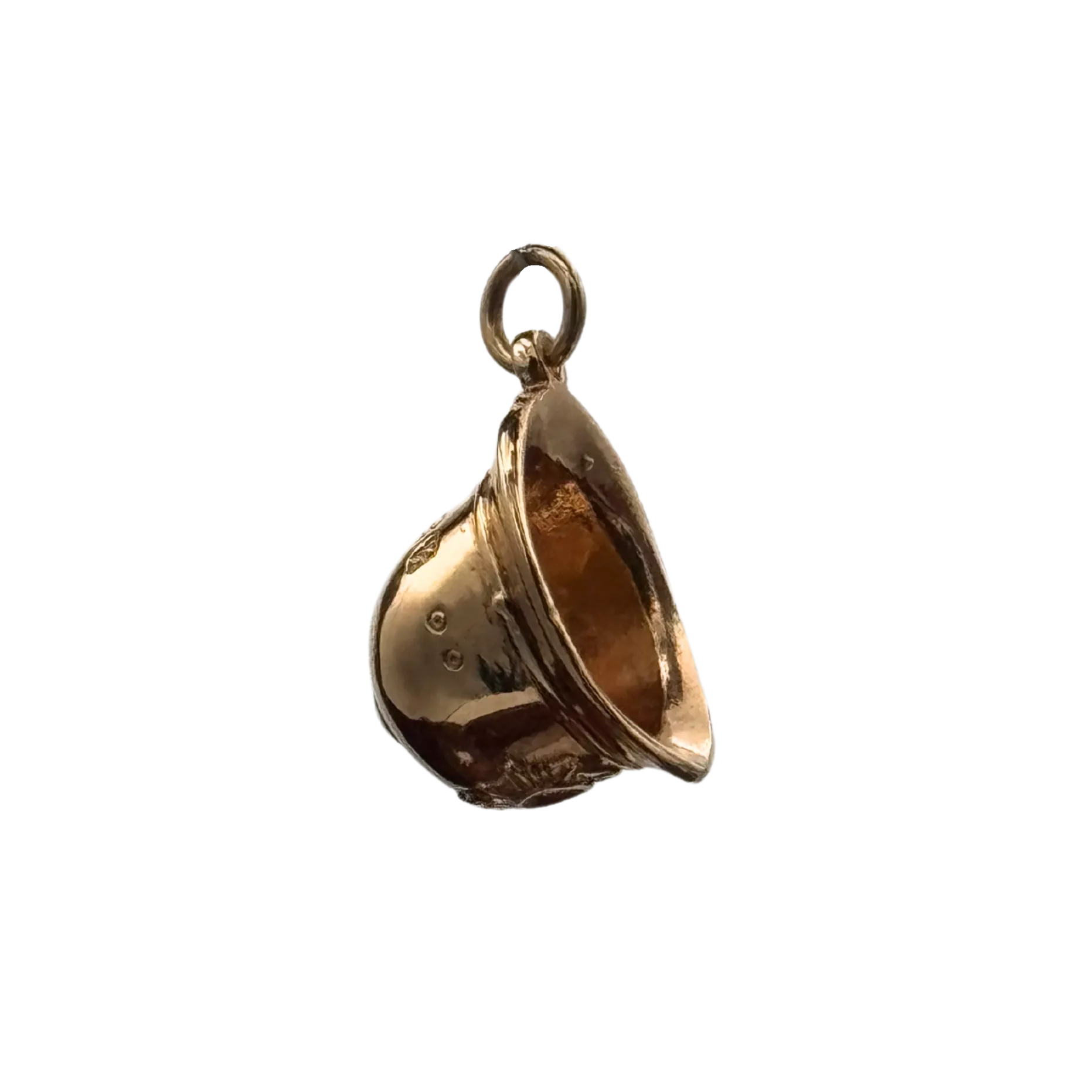 Vintage 14K Yellow Gold Bermuda British Police Helmet Charm