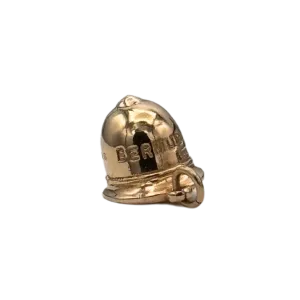 Vintage 14K Yellow Gold Bermuda British Police Helmet Charm