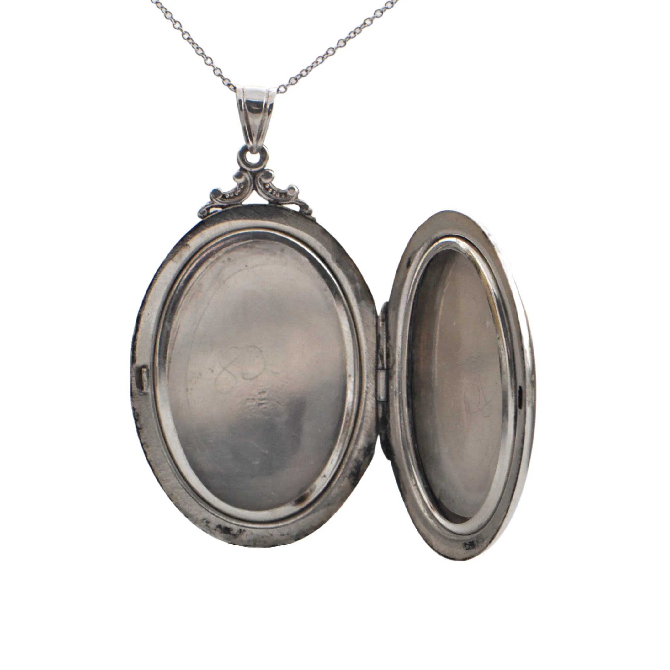 Vintage 'Birks' Sterling Oval Locket