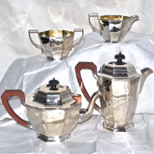 Vintage Charles Packer Co Ltd Sterling Silver Tea Set